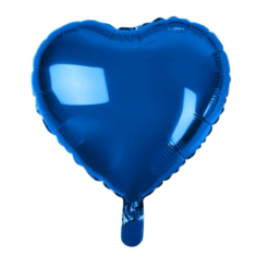 Fooliumist õhupall süda tumesinine