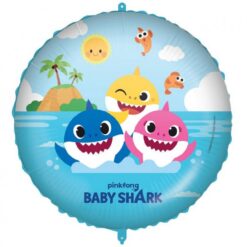 Fooliumist õhupall Baby Shark ümmargune