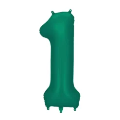 Fooliumist õhupall nr 1 bottle green 86cm