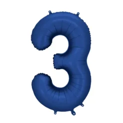 Fooliumist õhupall nr 3 tumesinine 86 cm