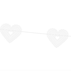 Vanik valgete südametega 1,8m