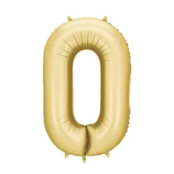Fooliumist õhupall nr 0 kuldne matt 86cm