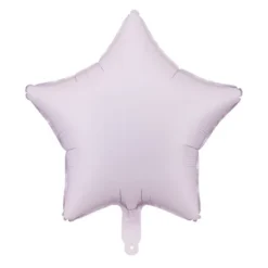 Fooliumist õhupall täht pastell helelilla 48cm täidetud heeliumiga