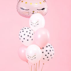 Õhupallide komplekt kiisu roosa