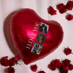 Personaliseeritud õhupall süda piltidega
