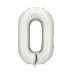 Fooliumist õhupall nr 0 hõbedane matt 86cm