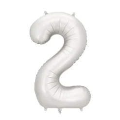 Fooliumist õhupall nr 2 hõbedane matt 86cm